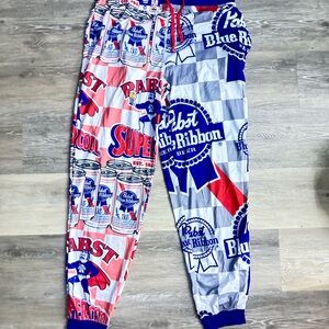 NWT Pabst Blue Ribbon Graphic Joggers